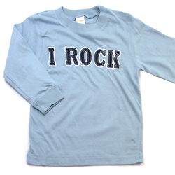 Gymboree šedomodré tričko Rock 3-6 m