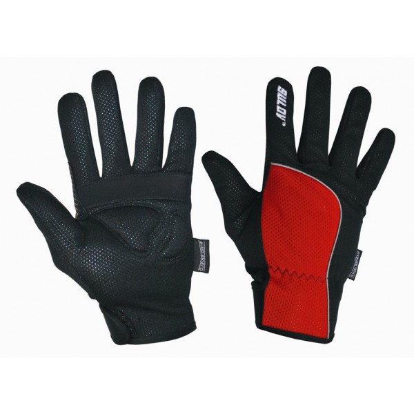 SULOV zimní rukavice pro běžky i cyklo, červené/S
